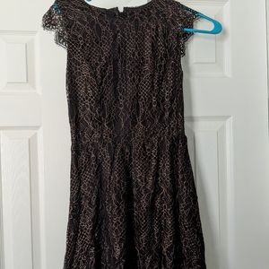 Black lace dress